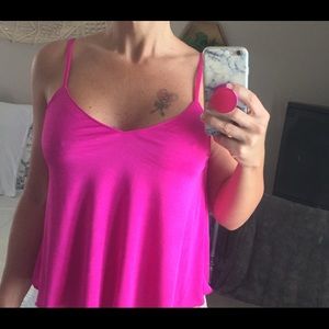 Express hot magenta baby doll top